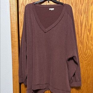 Maurice’s  Ribbed Sweater in Mauve